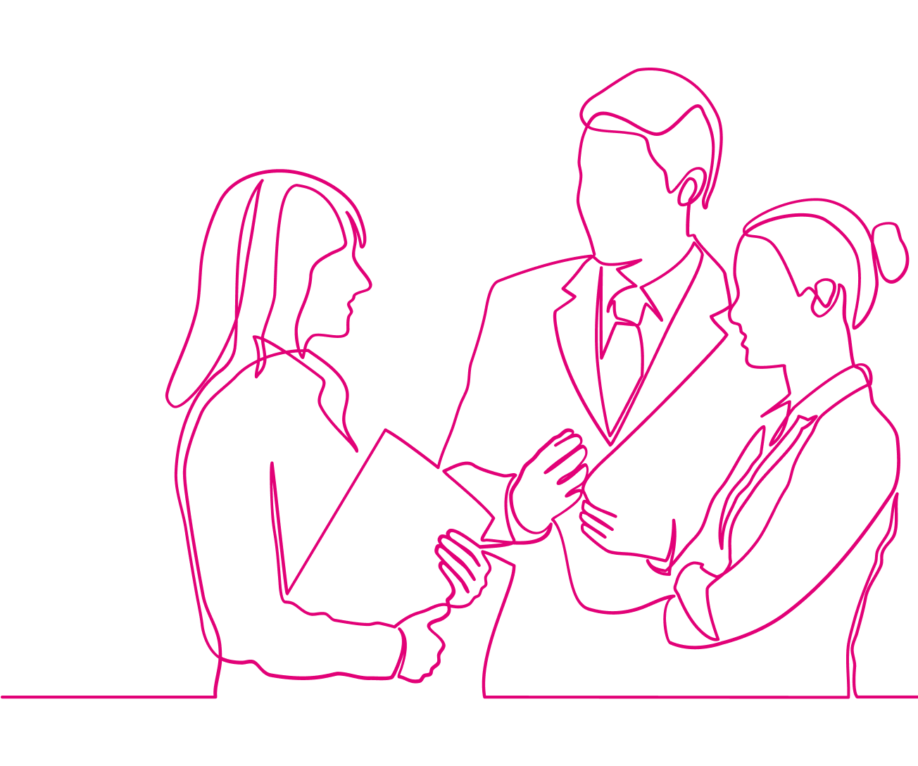 Group of people illustration