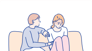 Be there (whatever that means for you both as a couple) illustration